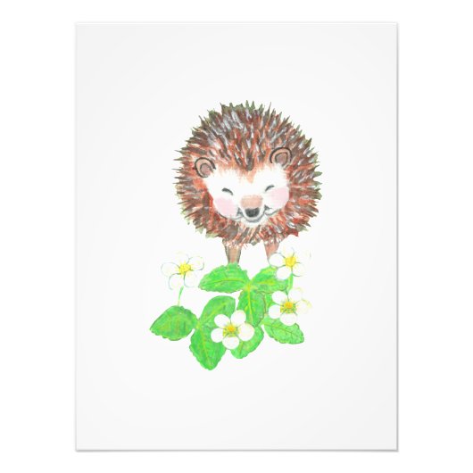 glimlachen van hedgel foto afdruk (Voorkant)