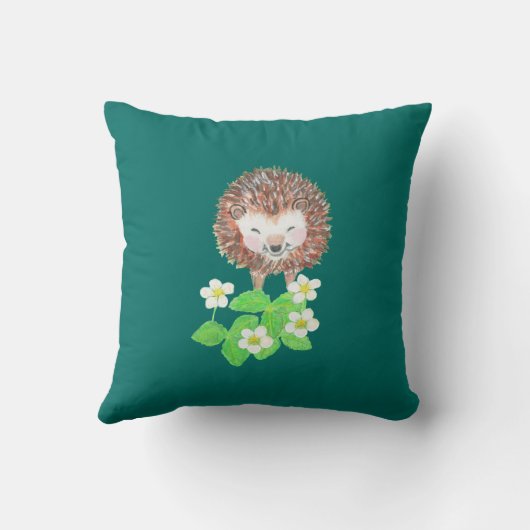 glimlachen van hedgel kussen (Achterkant)