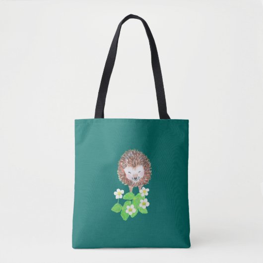 glimlachen van hedgel tote bag (Voorkant)