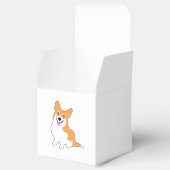 glimlachen van Pembroke Welsh Corgi Cartoon Bedankdoosjes (Geopend)