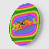 glimlachen van psychedelische walvisklok grote klok (Hoek)