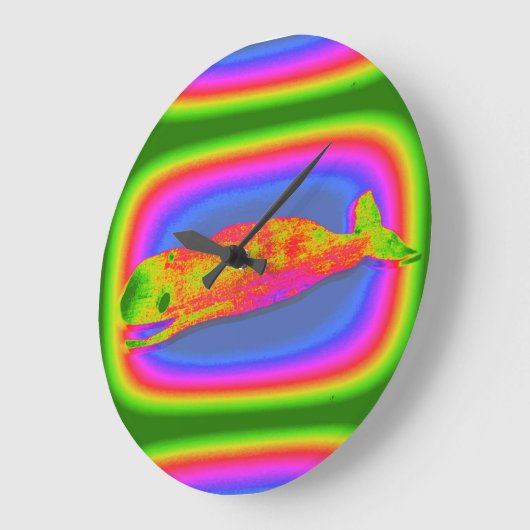 glimlachen van psychedelische walvisklok grote klok (Hoek)