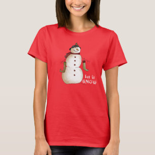 glimlachen van Snowman T-Shirt