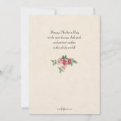 glimlachen van Victoriaans moeder- en dochtervakan Feestdagenkaart (Achterkant)