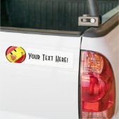 glimlachen vlag van Spanje Bumpersticker (Op Truck)