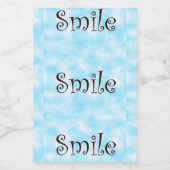 glimlachen voedselcontainer etiket (Enkel label)