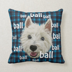 glimlachen West Highland Terrier Kussen