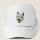 glimlachen West Highland Terrier Trucker Pet (Voorkant)