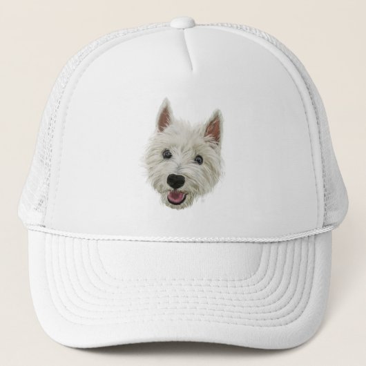 glimlachen West Highland Terrier Trucker Pet (Voorkant)