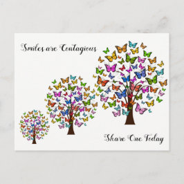 glimlachen zijn besmettelijk briefkaart