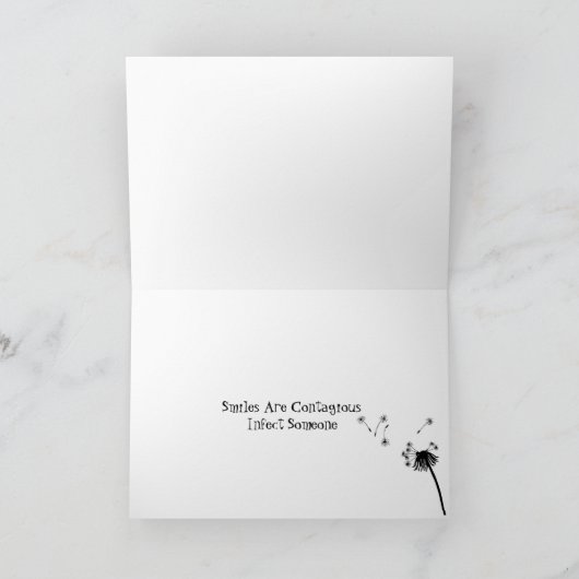 glimlachen zijn besmettelijk kaart (Binnen)