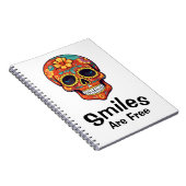 Glimlachen zijn gratis, net als de vreugde van Sug Notitieboek (Rechterzijde)