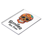 Glimlachen zijn gratis, net als de vreugde van Sug Notitieboek (Linkerzijde)