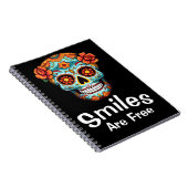 Glimlachen zijn gratis, net als de vreugde van Sug Notitieboek (Rechterzijde)