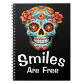 Glimlachen zijn gratis, net als de vreugde van Sug Notitieboek (Voorkant)