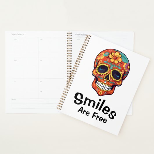 Glimlachen zijn gratis, net als de vreugde van Sug Planner (Display)