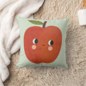 Glimlachend Apple Sierkussen | Schattigee fruitkwe (Deken)