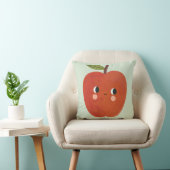 Glimlachend Apple Sierkussen | Schattigee fruitkwe (Stoel)