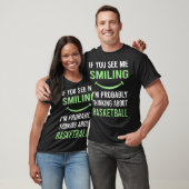 Glimlachend basketbal t-shirt (Unisex)