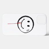 glimlachend bleekvampier Case-Mate iPhone case (Achterkant (horizontaal))