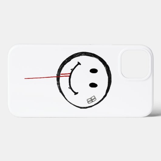 glimlachend bleekvampier Case-Mate iPhone case (Achterkant (horizontaal))