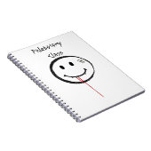 glimlachend bleekvampier notitieboek (Rechterzijde)