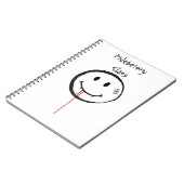 glimlachend bleekvampier notitieboek (Linkerzijde)