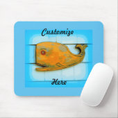 glimlachend blij walvisblauw Thunder_Cove Muismat (Met muis)