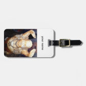 glimlachend boeddha - label bagagelabel (Voorkant horizontaal)