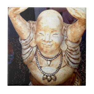 glimlachend boeddha - tegel tegeltje