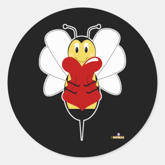 glimlachend buikhaar ronde sticker (Voorkant)