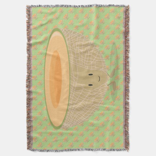 glimlachend Cantaloupe Deken (Voorkant Verticaal)