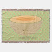 glimlachend Cantaloupe Deken (Voorkant)