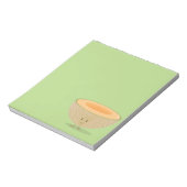 glimlachend Cantaloupe Notitieblok (Linkerzijde)