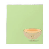 glimlachend Cantaloupe Notitieblok (Voorkant)