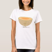 glimlachend Cantaloupe T-shirt (Voorkant)