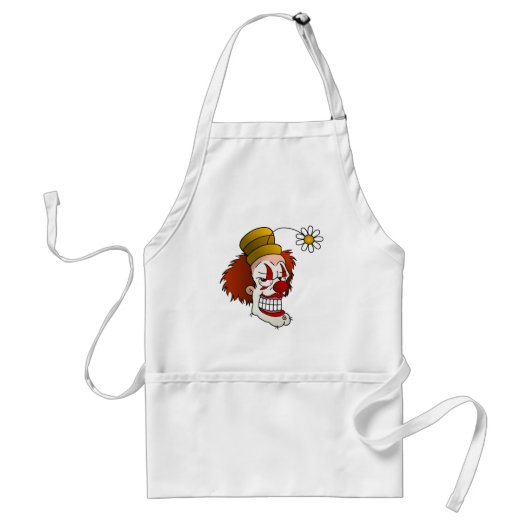 Glimlachend Clownschort Standaard Schort (Voorkant)