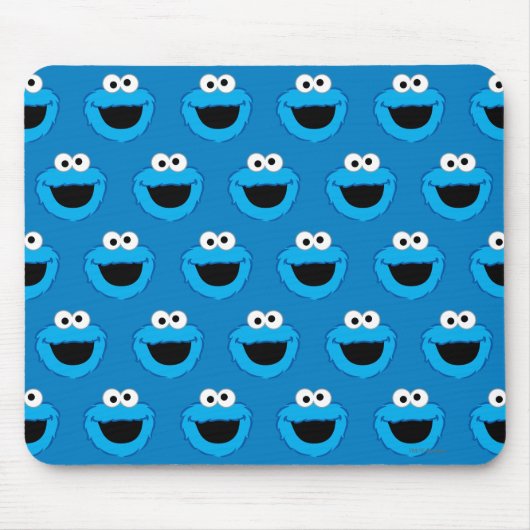 Glimlachend Cookie Monster Patroon Muismat (Voorkant)