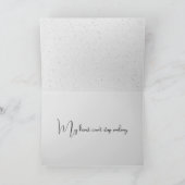 Glimlachend dank je hart bedankkaart (Binnen)