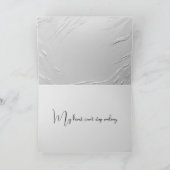 Glimlachend dank je hart bedankkaart (Binnen)