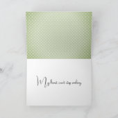 Glimlachend Dank je hart op roze Bedankkaart (Binnen)