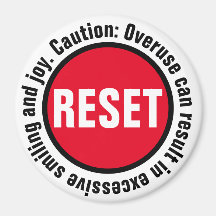 Glimlachend Druk op de Reset Button
