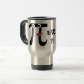Glimlachend Eet Pi Aluminium Reisbeker (Voorkant links)