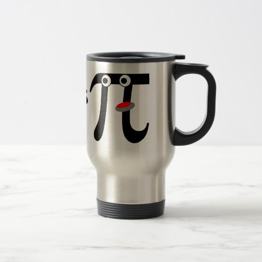 Glimlachend Eet Pi Aluminium Reisbeker (Rechts)