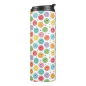 Glimlachend Emoji Patroon Thermosbeker (Gedraaid links)