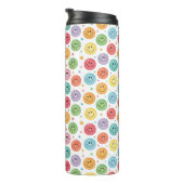 Glimlachend Emoji Patroon Thermosbeker (Geroteerd rechts)
