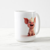 Glimlachend Gezicht Baby Varken Mok Cup (Voorkant rechts)