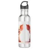 Glimlachend gezicht baby varken waterfles  (Voorkant)