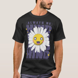 Glimlachend gezicht Daisy altijd vriendelijk groov T-shirt