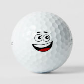 Glimlachend gezicht emoticon golfballen (Voorkant)